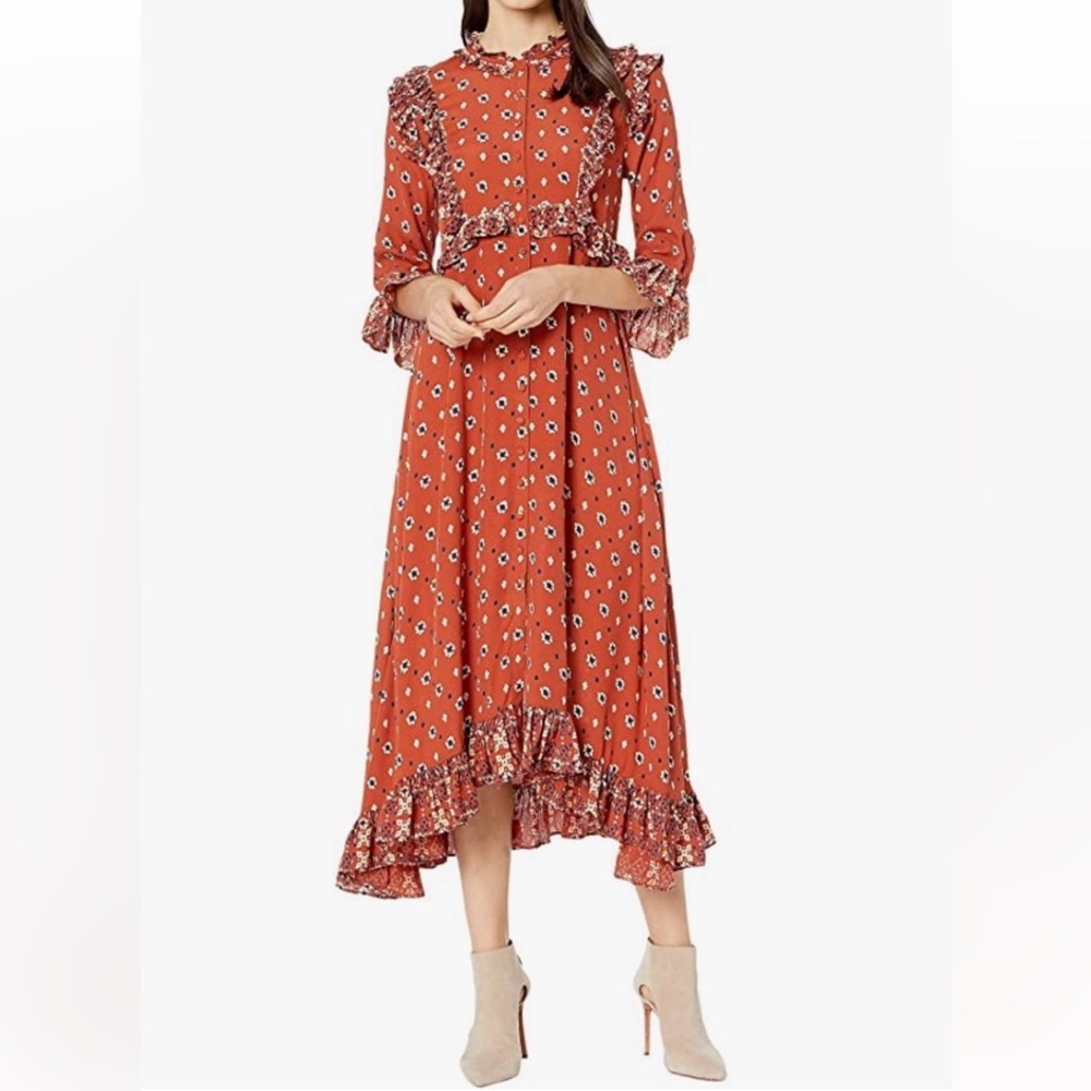 Free People Button Front Dress. Size Large.